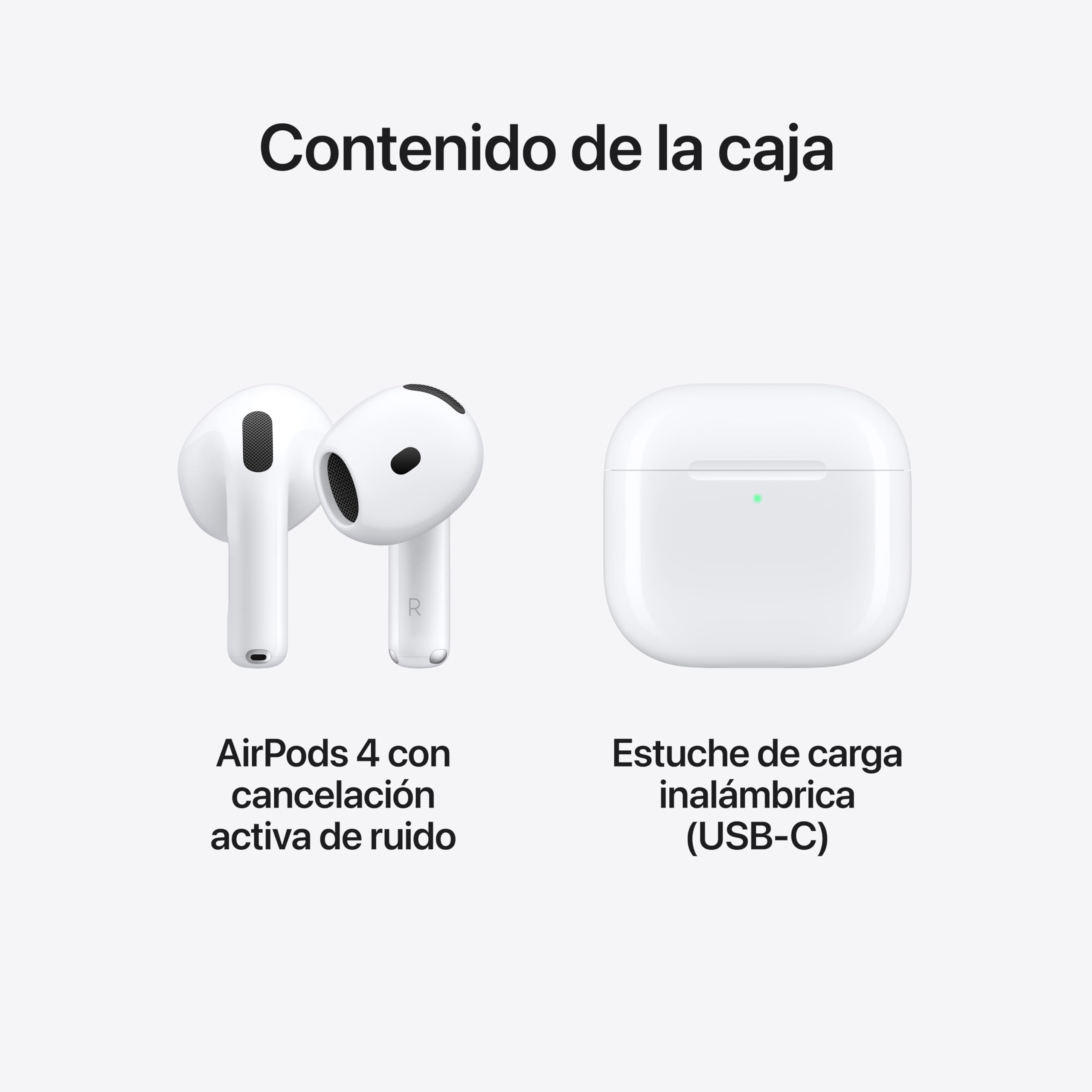 Apple AirPods 4 — Auriculares Bluetooth inalámbricos con Audio Espacial Personalizado